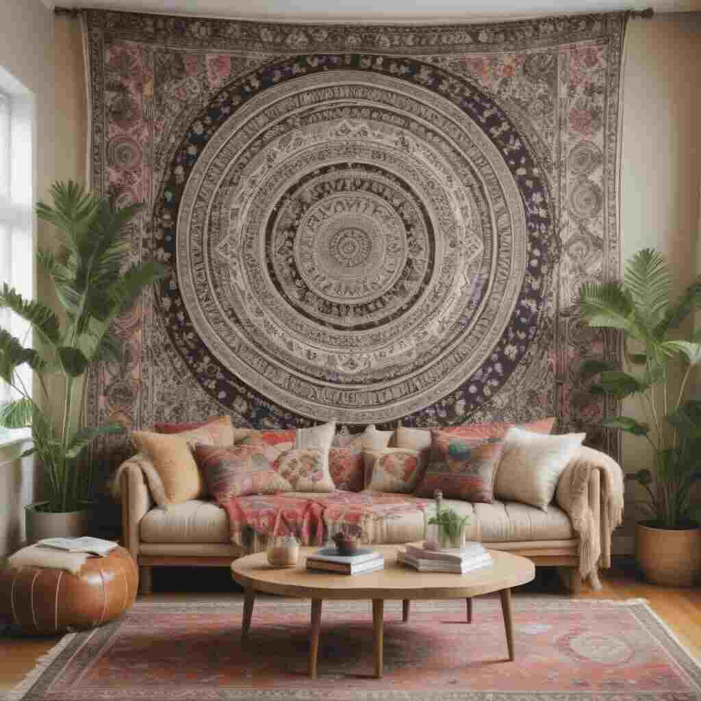 40 Chic Boho Living Room Ideas That Capture Effortless, Free-Spirited Style 37 Oversized Art